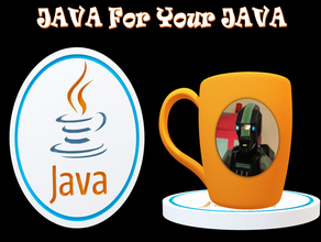 java your food & drink code coding coaster javascript nerdy 3d print model - Mito3D