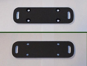 verstellbare scotty rod holder plate track mounts sport & im freien Angeln Kajak Angelrute Halter ram-mount Halterung 3d print model - Mito3D