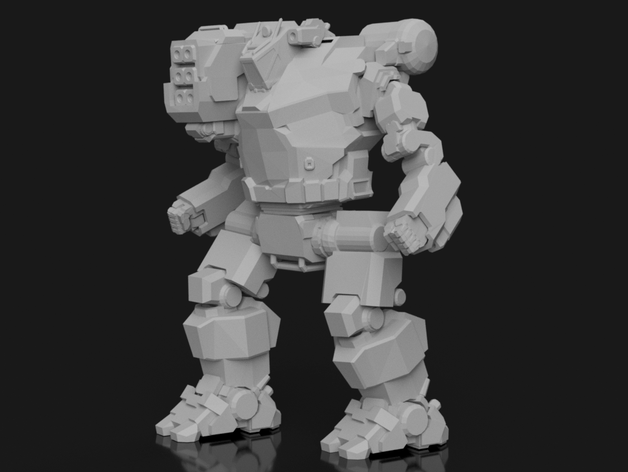 hbk-4p bossu battletech jouets & jeux 28mm 3dd slash L'impression 3d jeu de plateau des société amusant mech mechwarrior miniature les miniatures modèle l'adjudant-maître le robot dessus table terrain jouet wargame guerre wargaming 3D print model - Mito3D