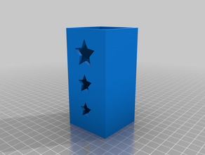 titular de un lápiz portaherramientas y cajas la pluma copa estrella vaso portalapices 3d print model - Mito3D