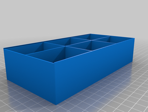 3x2 boîte de l'organisation personnalisé 3d print model - Mito3D