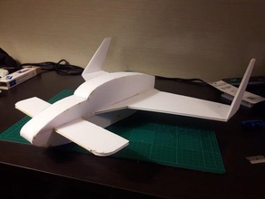 ft mini long-ez laser cut files r c vehicles dxf flite test flitetest foamboard planes 3d print model - Mito3D