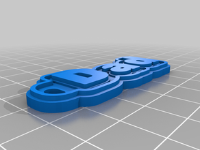 dad tag keychains customized 3d print model - Mito3D