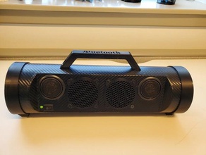 pvc bluetooth speaker audio diy 3d print model - Mito3D