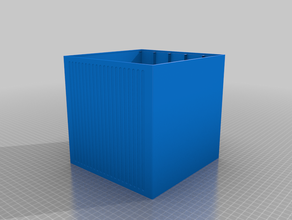 il mio personalizzato impilabile resistenza della scatola di stoccaggio l'elettronica su misura 3d print model - Mito3D
