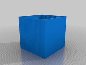 il mio personalizzato impilabile resistenza della scatola di stoccaggio l'elettronica su misura 3d print model - Mito3D