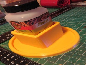 fiebings 118ml dye bottle holder anti spill base hobby 3d print model - Mito3D