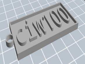 ciw100 Schlüsselbund 3d-Druck-tests keychain 3d print model - Mito3D