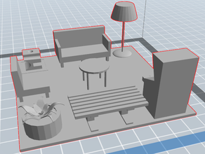 hangout area 3d printing tests model 3d print model - Mito3D