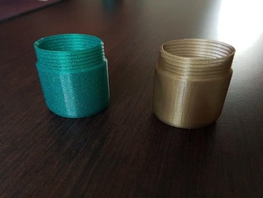 small threaded container containers vase mode 3d print model - Mito3D