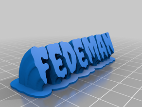 fedeman office kundengebundene 3d print model - Mito3D