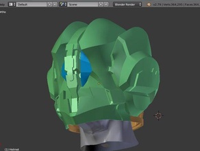 halo 4 - wetwork helmet moesizzlac costume wetworks 3d print model - Mito3D
