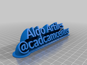 artiles aldo office customized 3d print model - Mito3D