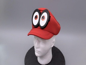 mario cappy des yeux animés chapeau le costume de l'œil nintendo 3d print model - Mito3D