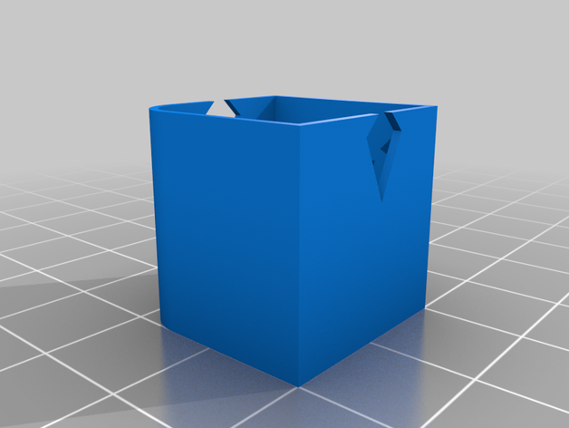 il flusso di test del cubo Stampa 3d prove 3D print model - Mito3D