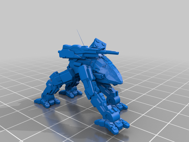 mwo style thunder fox 6mm scale battletech toys & games mech mechwarrior tabletop 3D print model - Mito3D