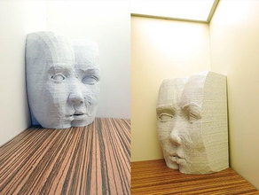 headist sculture 3d max art meshmixer surreale 3d print model - Mito3D