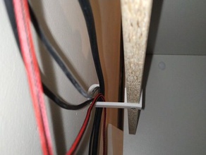 support de câble lidl bureau 3d print model - Mito3D
