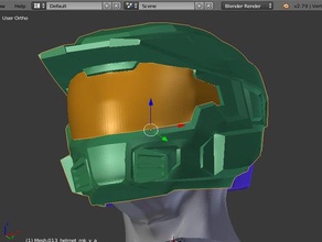 halo reach - mark v helmet back moesizzlac costume hale 3d print model - Mito3D