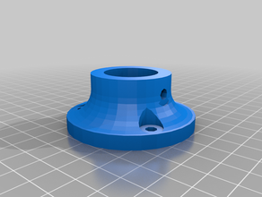 three quarter pipe flange household customized 3d print model - Mito3D