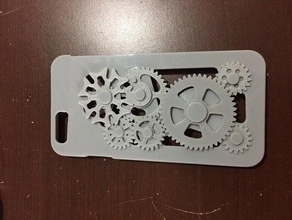 iphone 6 gear case geneva mechanism mobile phone protection wheel 3d print model - Mito3D