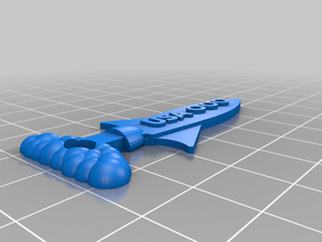 usa rocket keychain keychains 3d print model - Mito3D