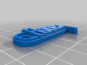my customized multiline tag keychainhoney keychains 3d print model - Mito3D
