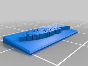 montiert Fisch - Zubehör 3d print model - Mito3D