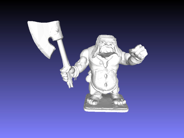heroquest - ogre champion repaired 3d printing 28mm miniature 3D print model - Mito3D