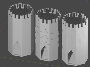 3 einfache dice tower designs - keine Unterstützung benötigt Spielzeug & Spiele boardgames Würfel Würfel-Turm low-poly nosupport vielflächig randomizer rpg einfach Turm 3d print model - Mito3D