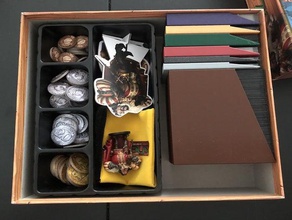 sheriff nottingham insert - fits expansion sleeved cards games boardgame inserts organizer 3d print model - Mito3D