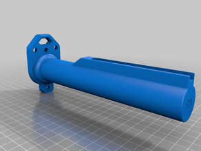 captain slug's talonclaw buffer tube stock mechanical toys nerf talon claw 3d print model - Mito3D