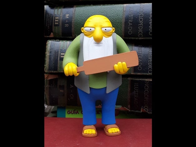 jasper beardley simpsons c'est paddlin personnes gaspar foin de tabla los vieil homme l'enseignement 3D print model - Mito3D