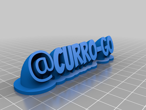curro ir office personalizado 3d print model - Mito3D
