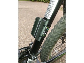 bike pump mount customizable zip-tieable sport & outdoors bicycle 3d print model - Mito3D