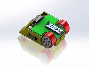 mini sumo robotics 3d print model - Mito3D