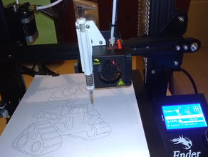 uso de la impresora 3d del trazador Impresora accesorios cnc máquina led cabezal impresión plotter 3d print model - Mito3D