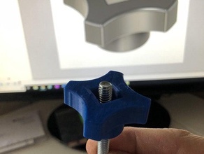 manopole di bloccaggio t-track strumenti 3d print model - Mito3D