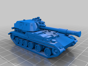 2s3 accacia - micro armour vehicles 6mm team yankee 3d print model - Mito3D