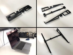 fácil portátil notebook apoyo equipo soporte para portátiles cuaderno de portable 3d print model - Mito3D
