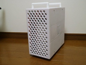micro atx case like macpro 2019 computer 3d print model - Mito3D
