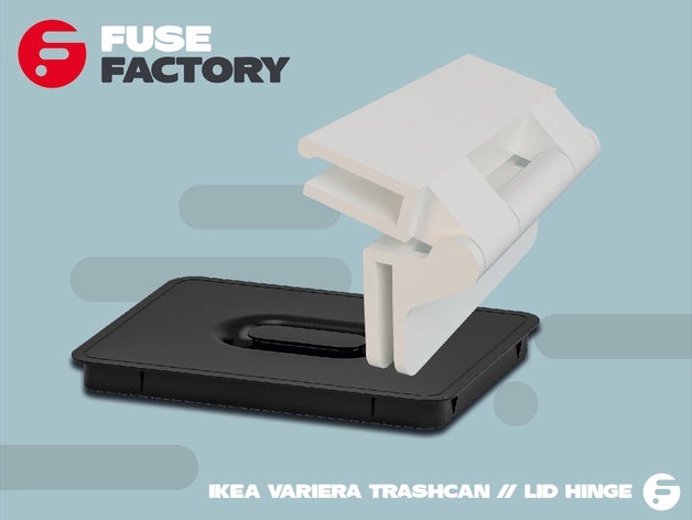 ikea variera trashcan lid hinge kitchen & dining 3D print model - Mito3D