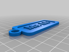 ms lis de porte-clés personnalisé 3d print model - Mito3D