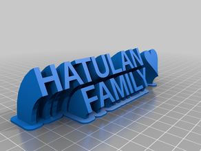 hatulan family office customized 3d print model - Mito3D