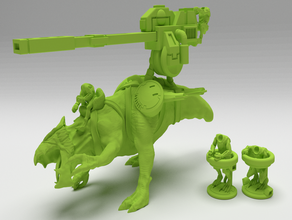 cannibal chicken looted hammerhead tank toy & game accessories devilfish kroot tau 3d print model - Mito3D