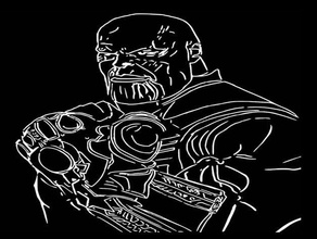 thanos Schablone 3 2d-Kunst avengers avengersinfinitywars Endspiel infinity-Krieg infinity gauntlet infinity-Steine mad titan marvel marvel-comics auf der Schablonen-graffiti 3d print model - Mito3D