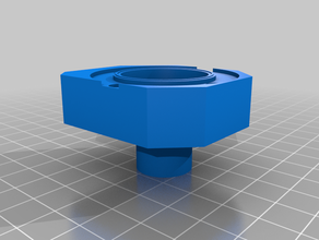 adapter plate submersible water pump 3d printing pc watercooling waterpump 3d print model - Mito3D