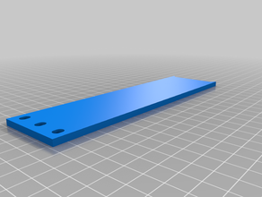 1u solid server rack blank computer blanking plate 3d print model - Mito3D