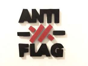 anti-flag -xx- 2019 20 logo music punk 3d print model - Mito3D