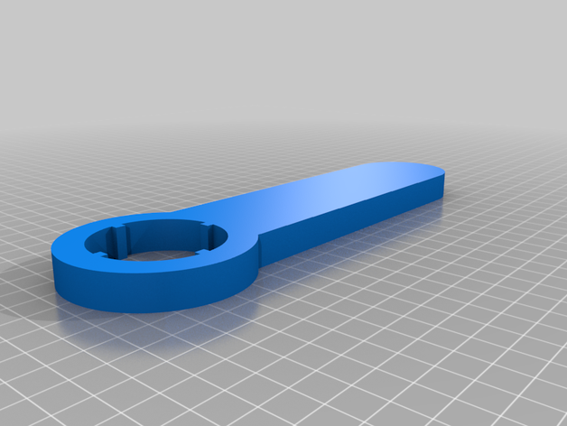 bottom bracket locknut wrench openscad tools bicycle bike biketool 3D print model - Mito3D